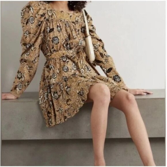 Ulla Johnson Dresses & Skirts - Ulla Johnson Nailah Puff Sleeve Mini Dress Size 8